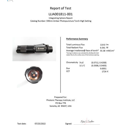 Amber Photopuncture Torch