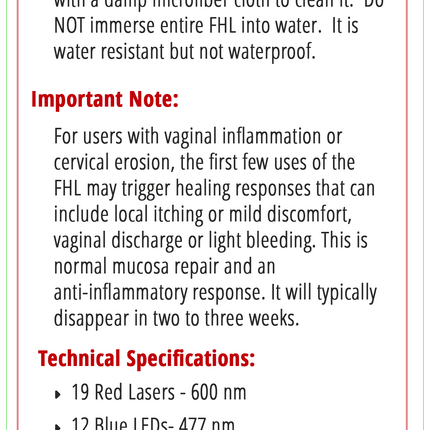 Feminine Health Light Vaginal Wand