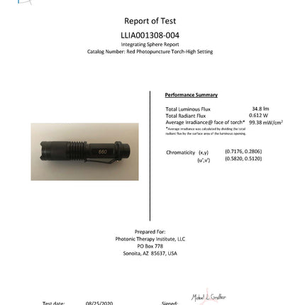 Red Photopuncture Torch
