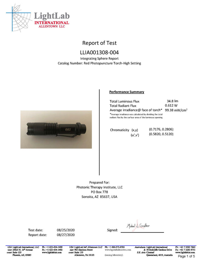 Red Photopuncture Torch
